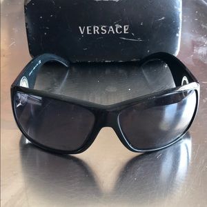Versace unisex black sunglasses